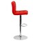 Emma and Oliver 2 Pack Contemporary Quilted Vinyl Adjustable Height Barstool with Chrome Base